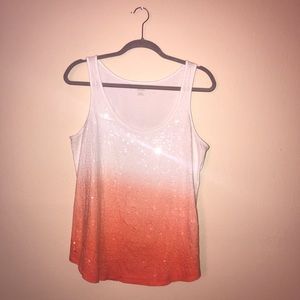⚡️ana Sequin Ombré Tank Top Size Large
